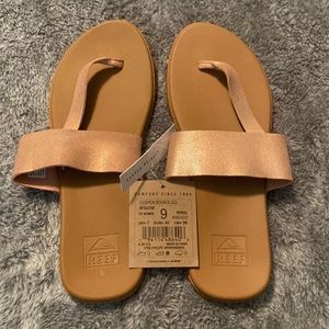 NWT Reef Cushion Bounce Sol rose gold sandals, women’s  size 9